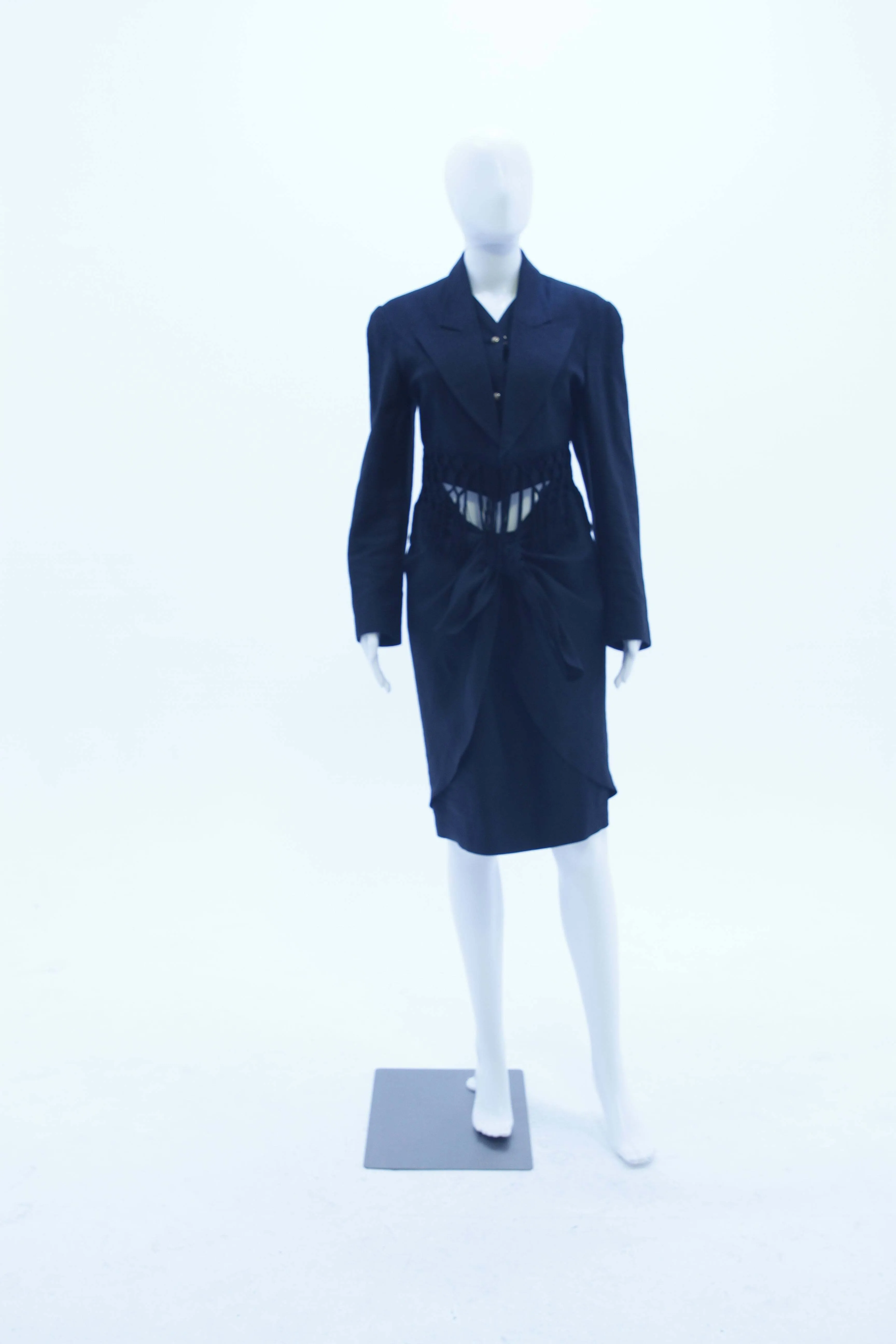 Bernard Paris Linen Skirt Suit