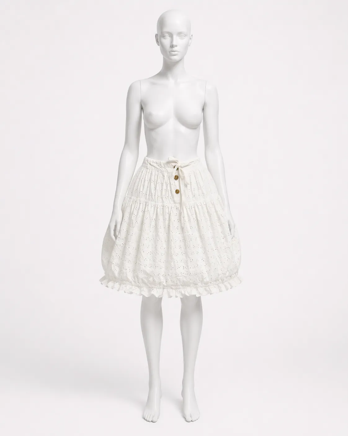 Vivienne Westwood Cotton Eyelet Hoop Skirt