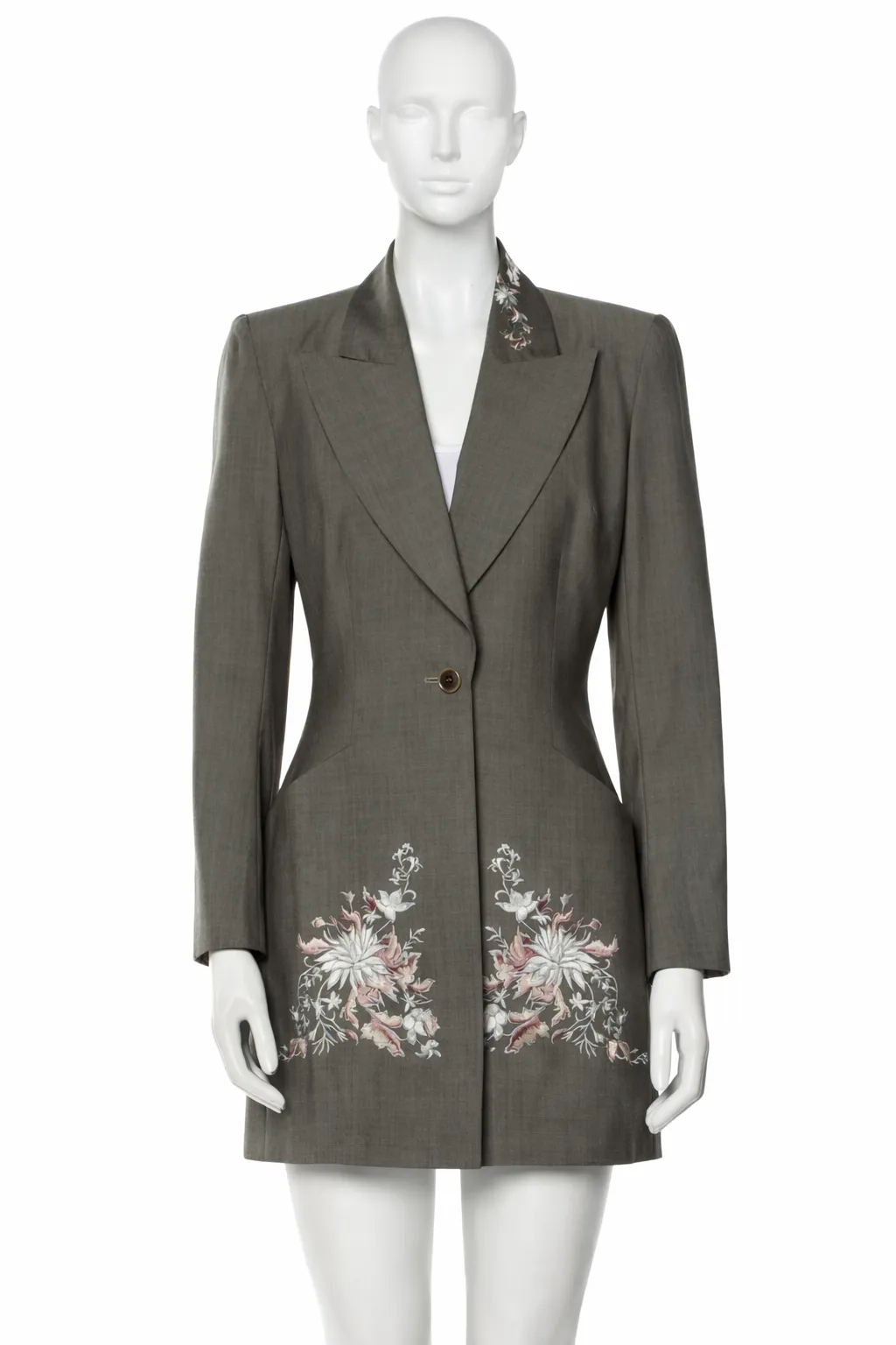 Alexander McQueen for Givenchy 1997 Fall Winter Embroidered Blazer