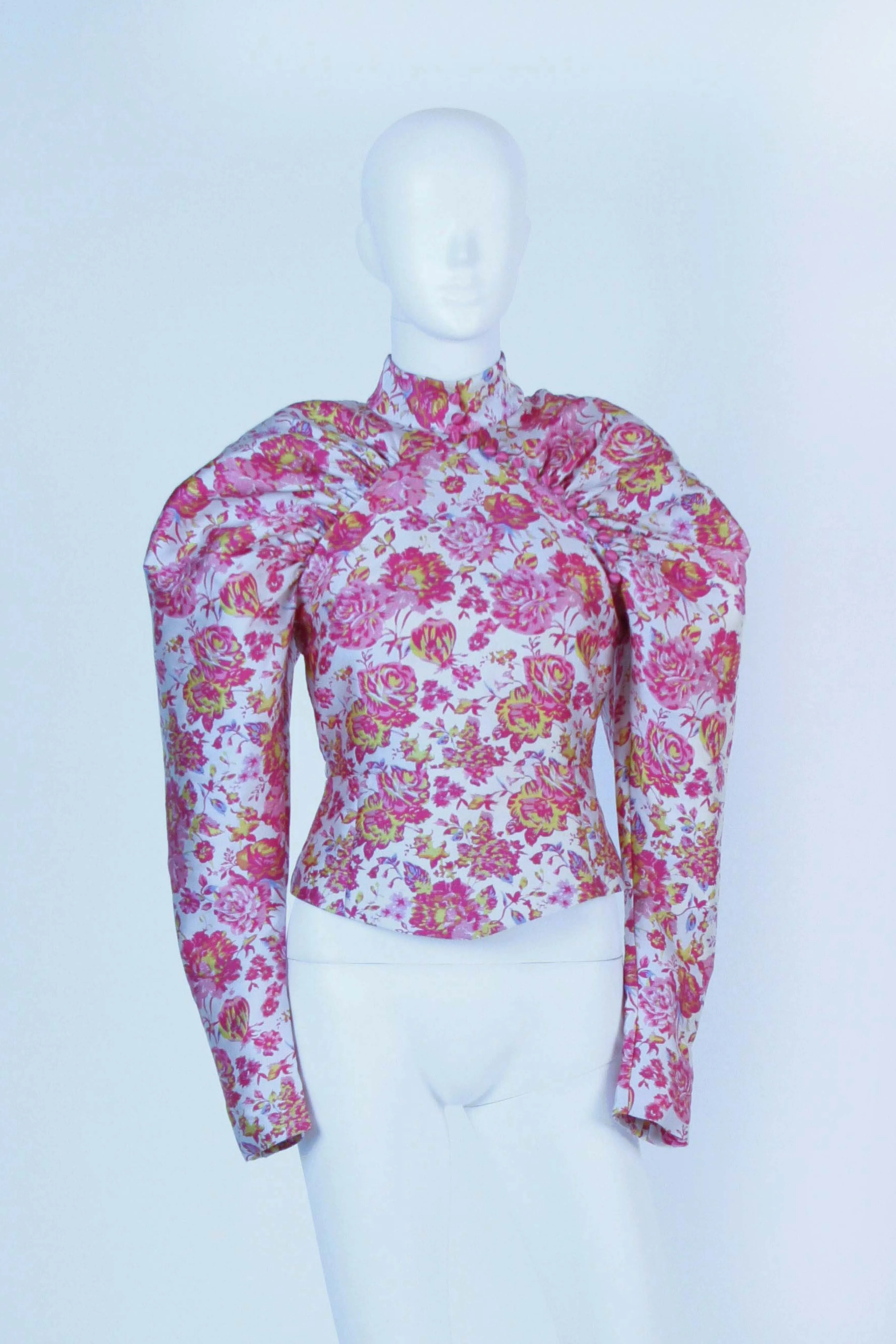 Rotate Birger Christensen Edwardian Puff Sleeve Top