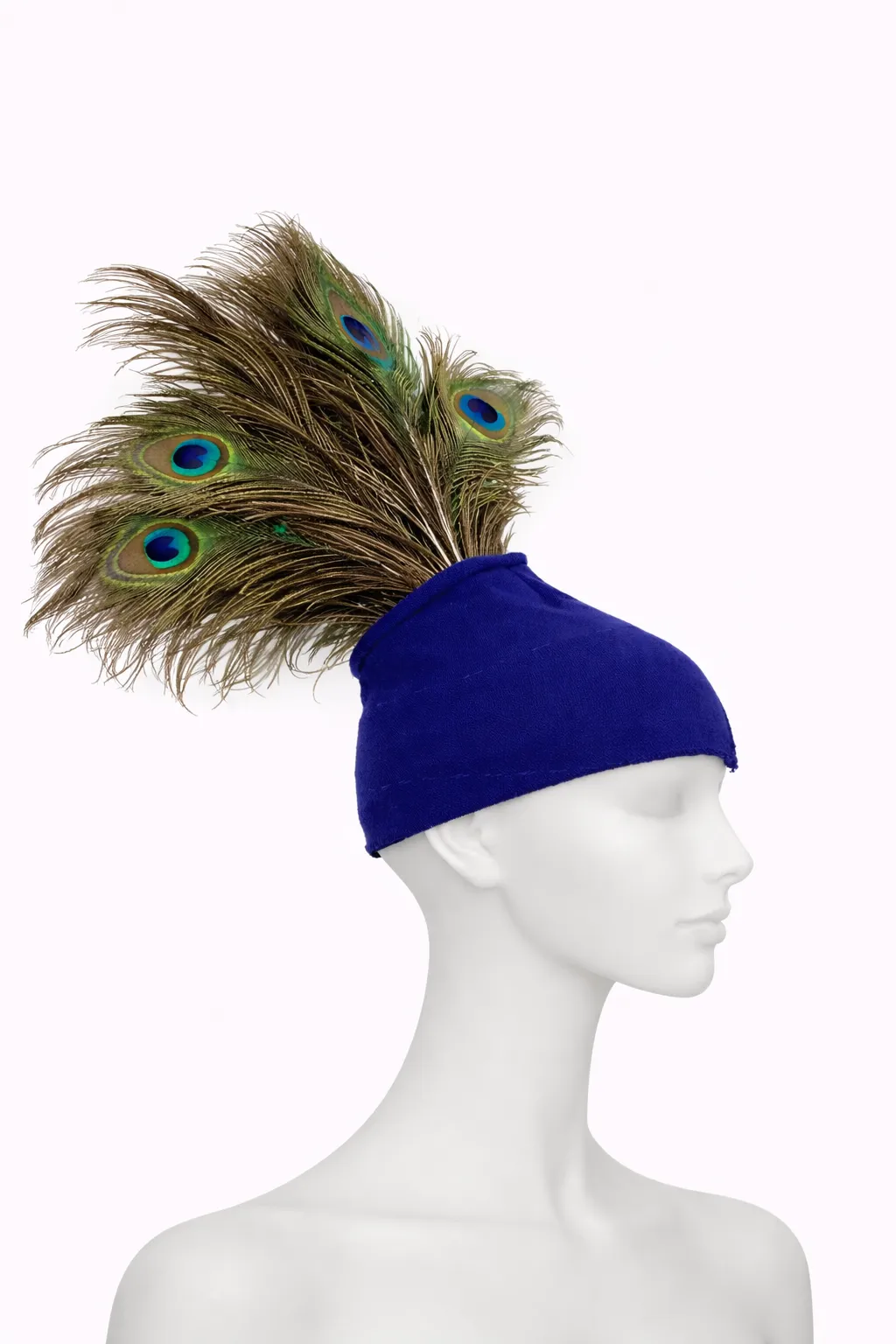 Peacock Bouquet Head Piece by Fay Eva 