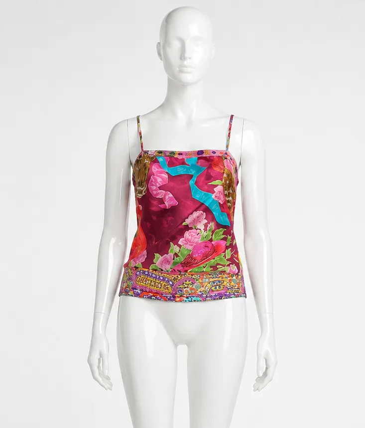 Christian Lacroix Runway Silk Camisole Top, Fall 2004 Look 23
