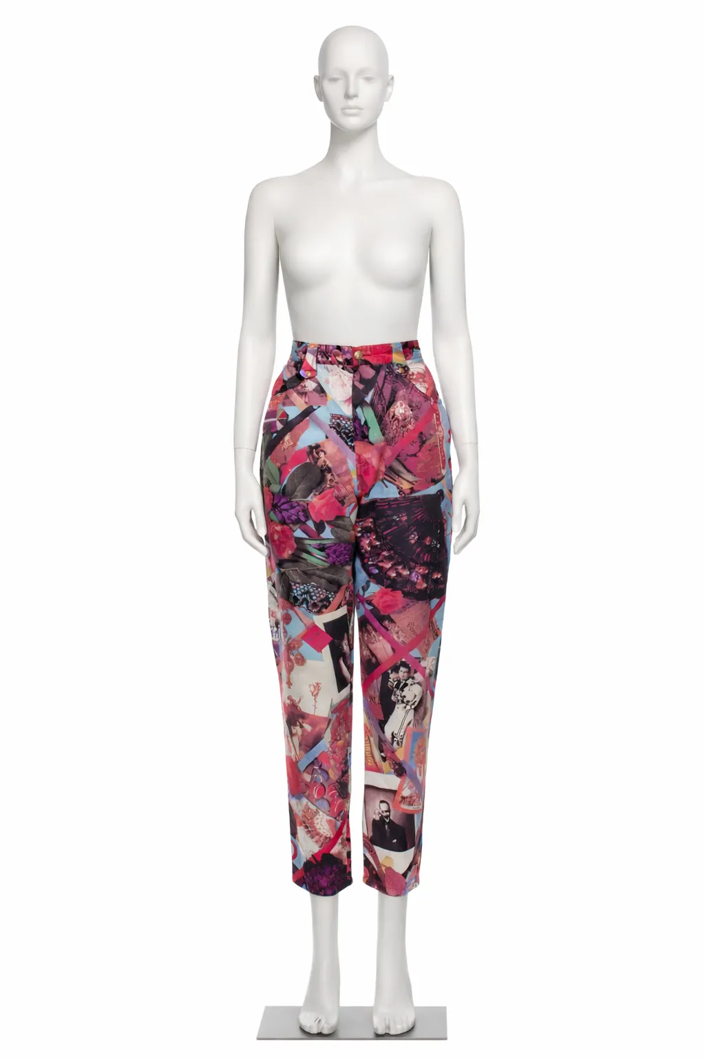 Christian Lacroix 1990's Collage Print Pants 