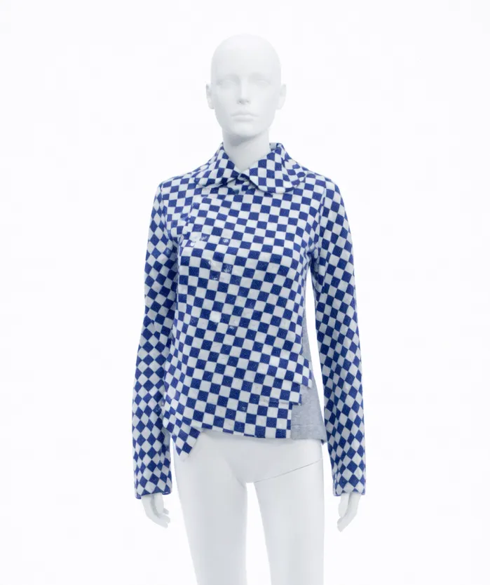 Comme des Garçons Checkered A-Symmetric Jacket