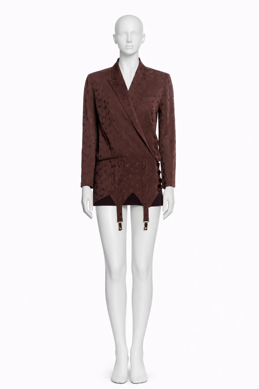 Jean Paul Gaultier Spring/Summer 2004 Runway Garter-Strap Blazer Dress (Look 9)