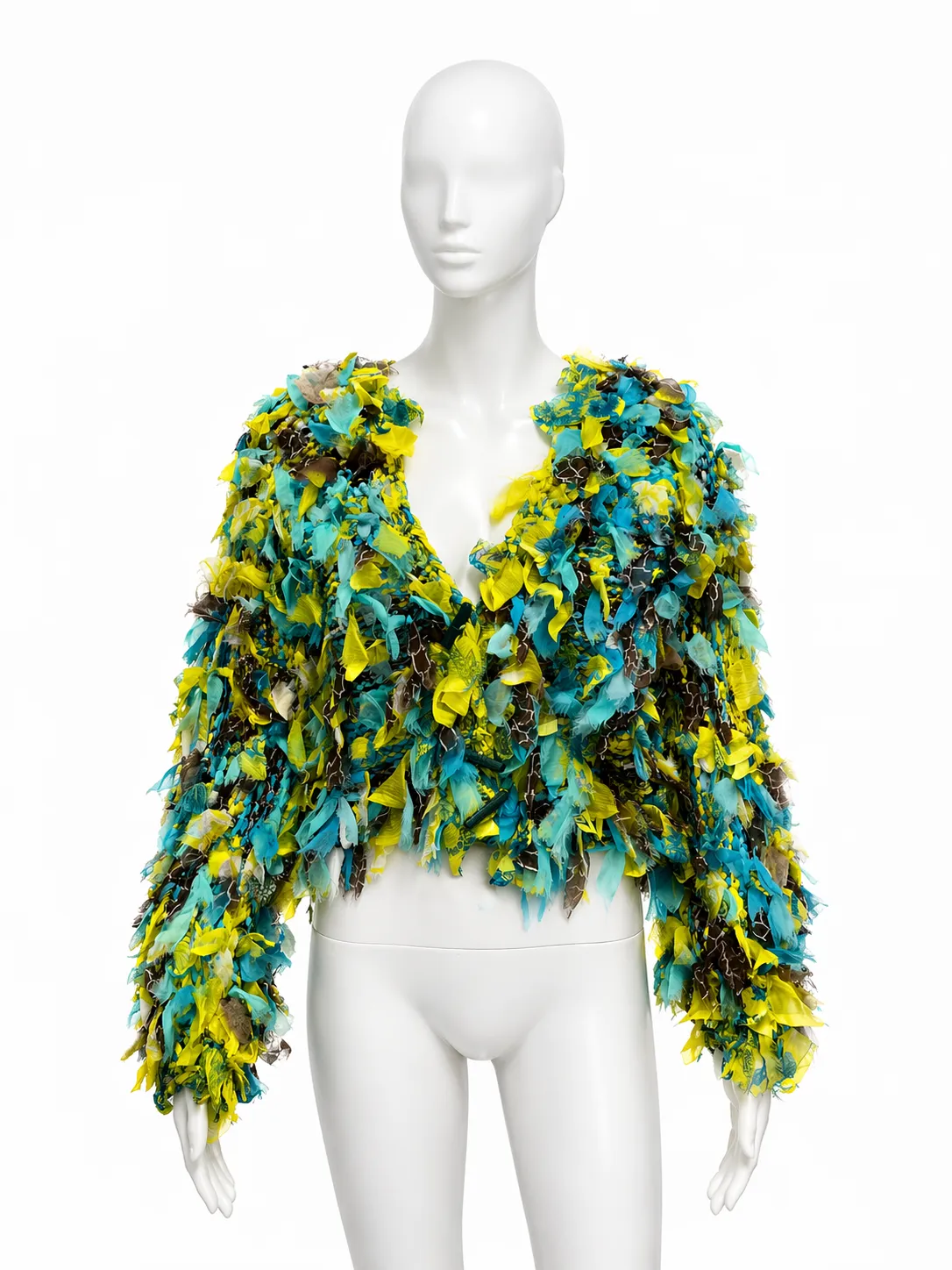 ZOZO Paris Textural Crocheted Fringe Cardigan
