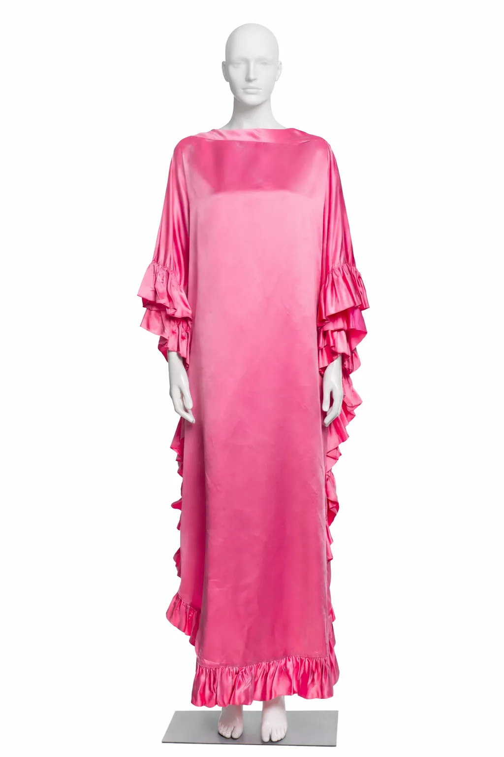 1960's Barbie Pink Ruffle Kaftan