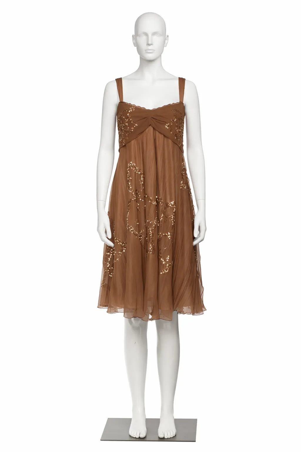 John Galliano Fall/Winter 2005 collection Bronze Silk Dress