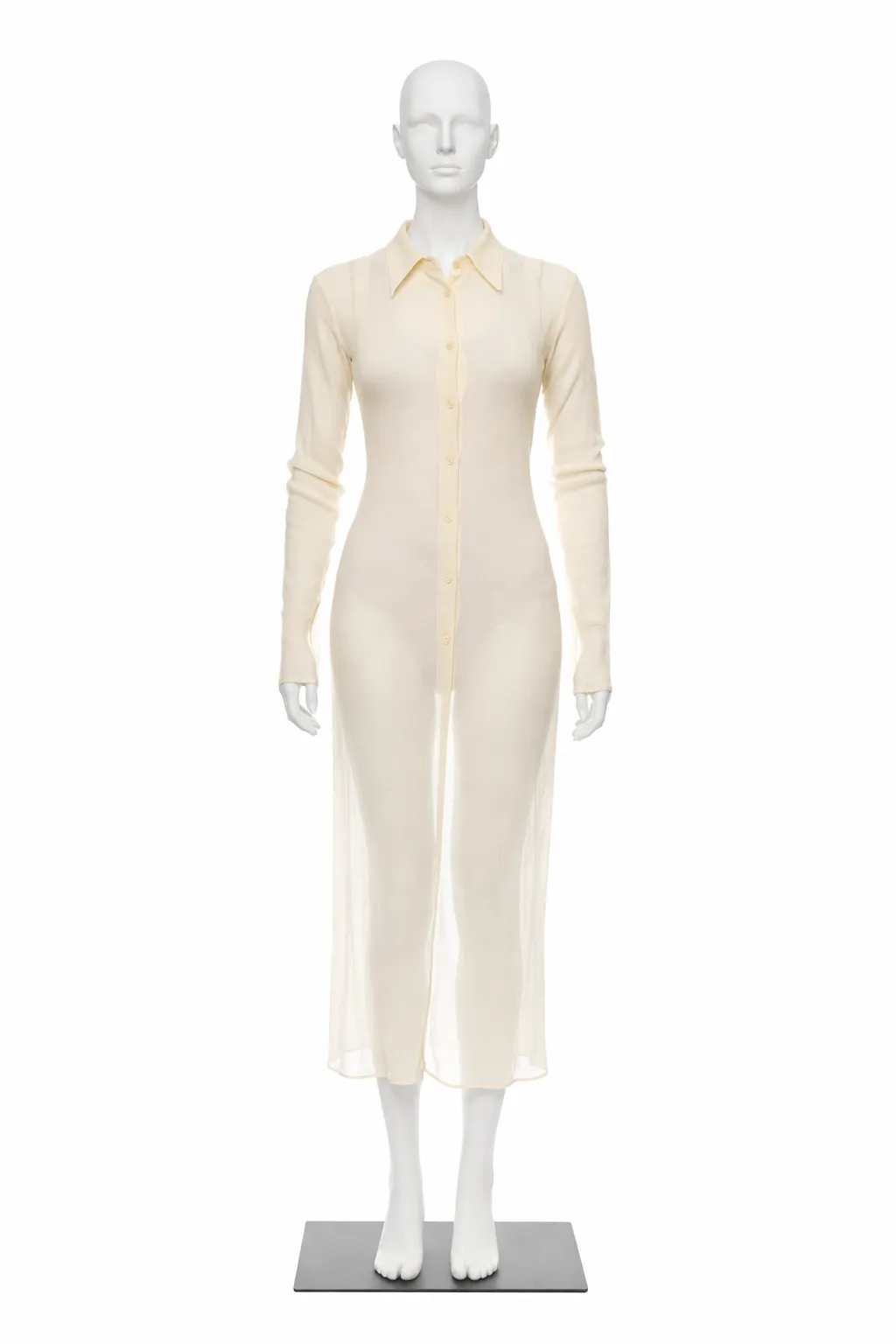 Romeo Gigli Fall Winter 1990's Wool Shirt Dress 