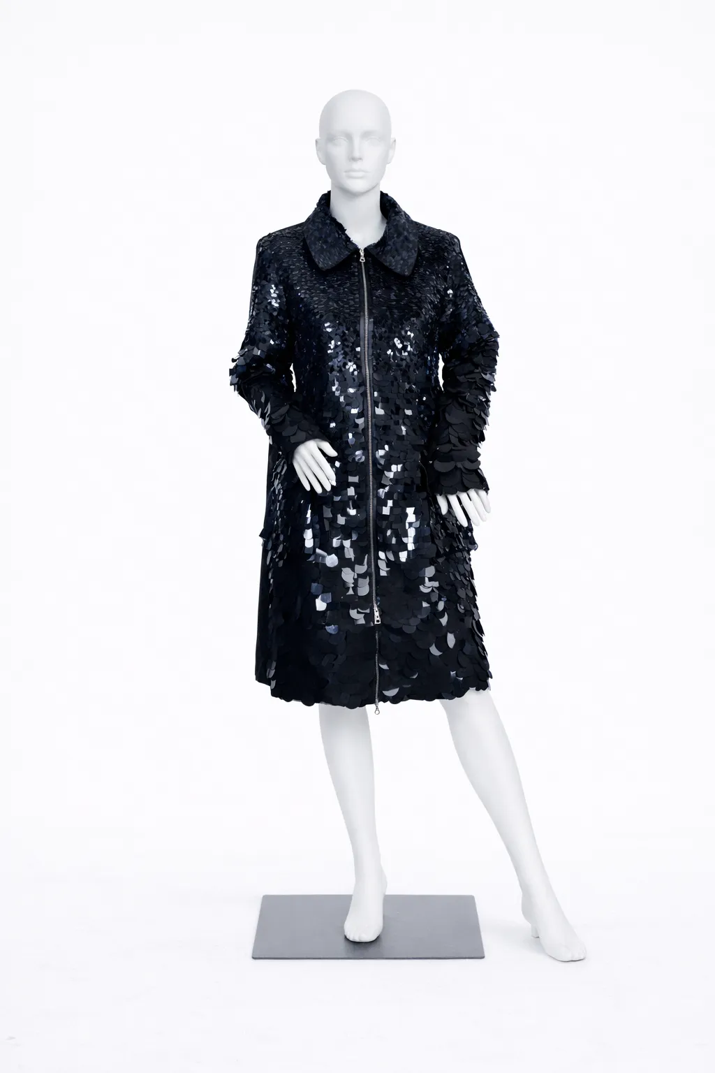 Erdem Silk Sequin Piette Raincoat