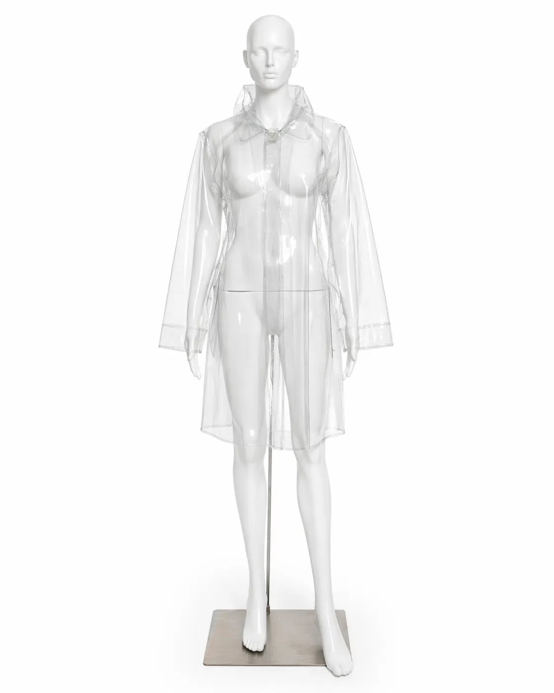 Vintage Norma Kamali Clear PVC Raincoat 