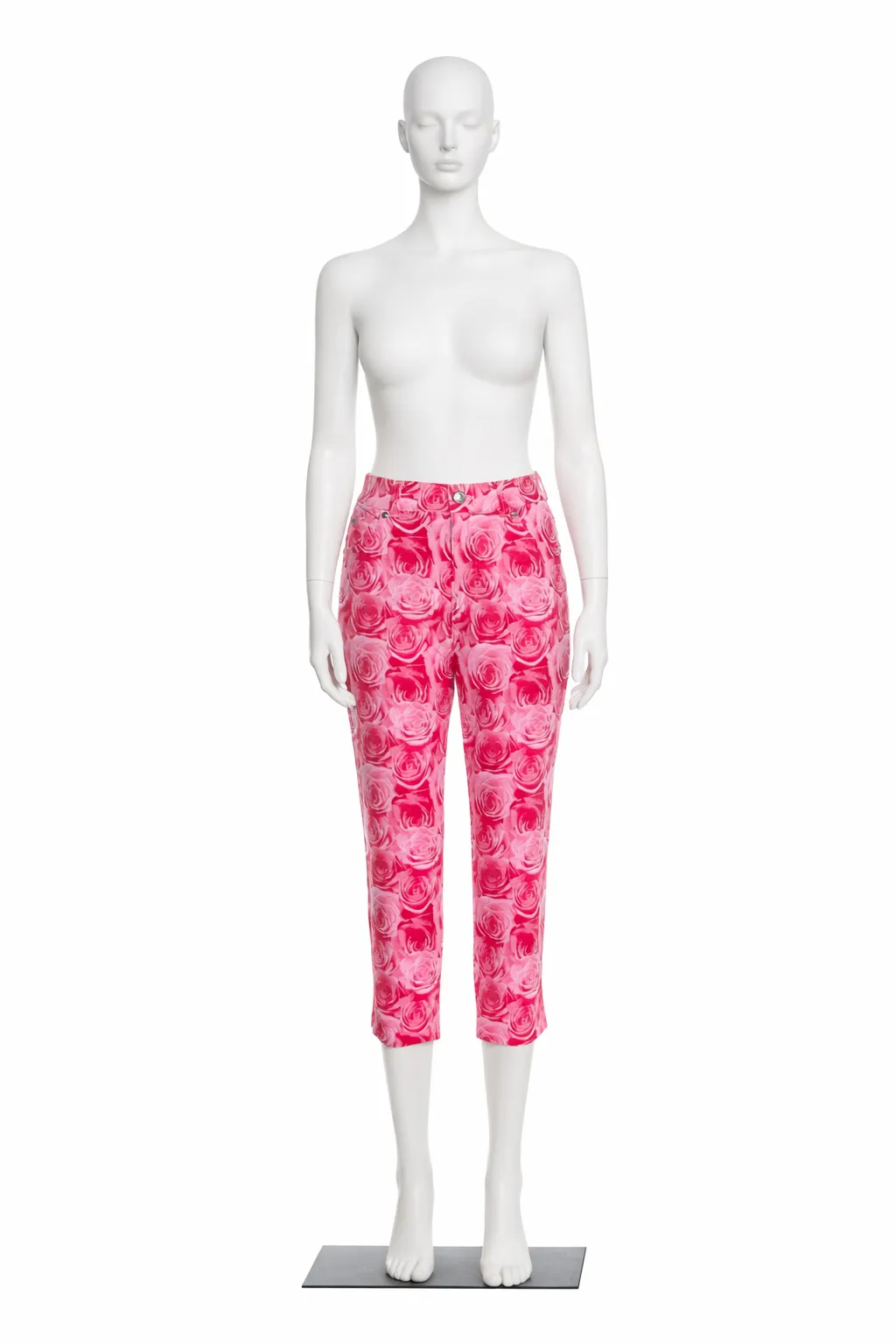 Escada 1990's Pink Floral High Waisted Pants