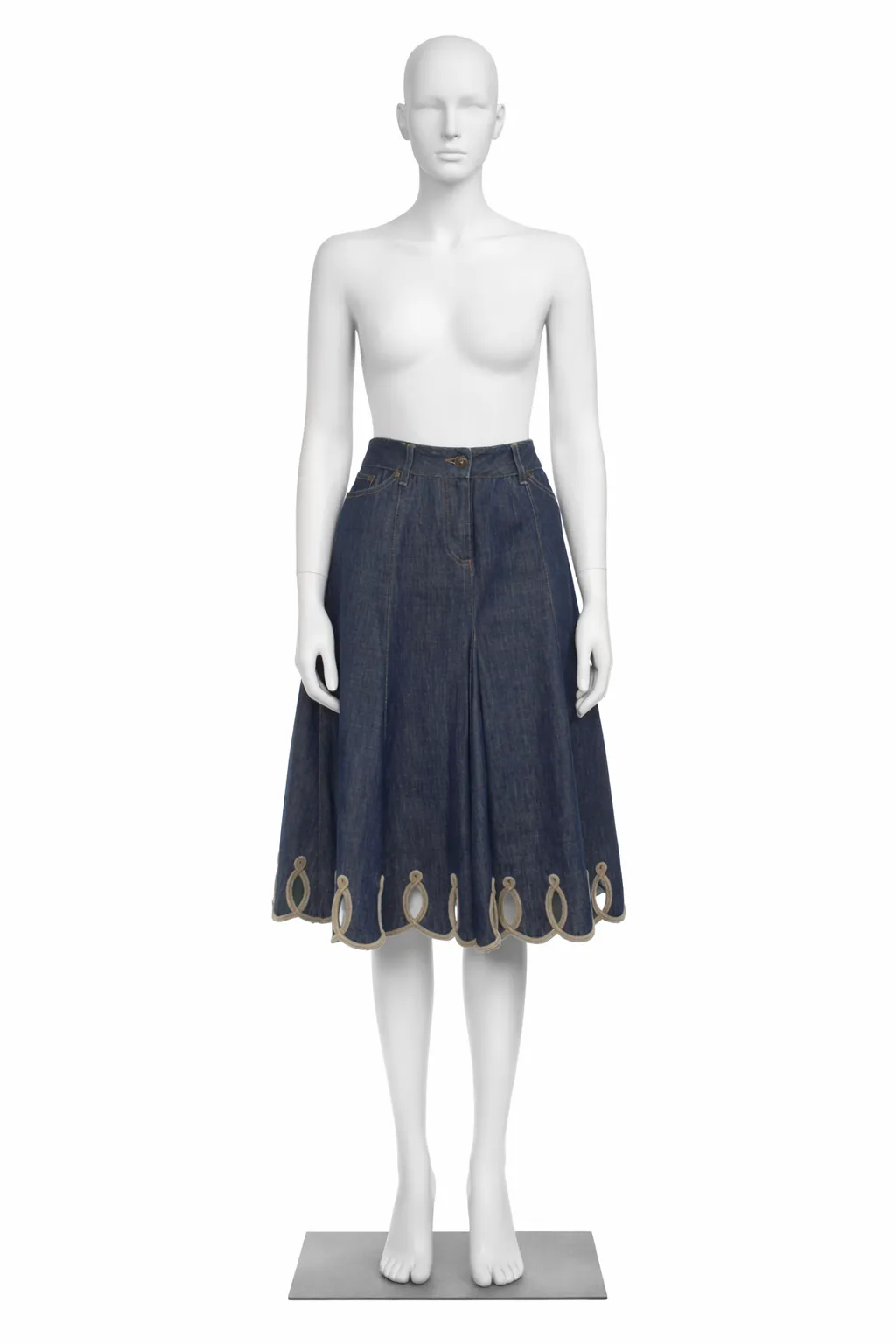 Alexander McQueen Spring/Summer 2004 "Deliverance" Collection Denim Skirt