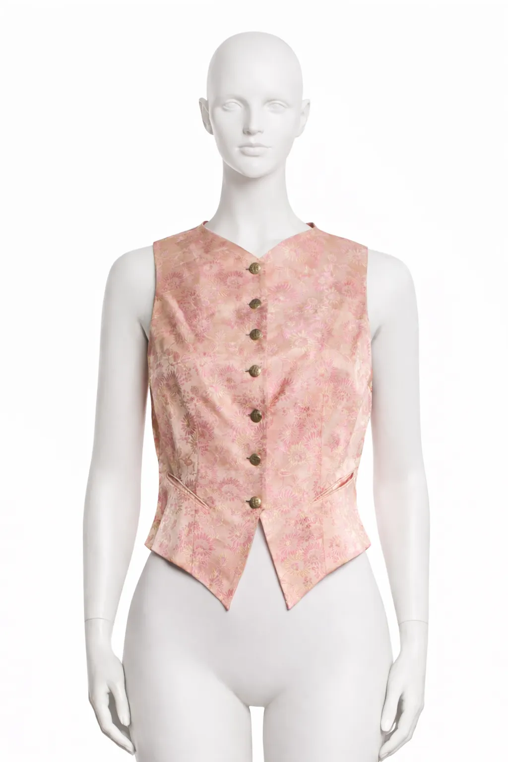 Richard Tyler 1990's Silk Pink Vest