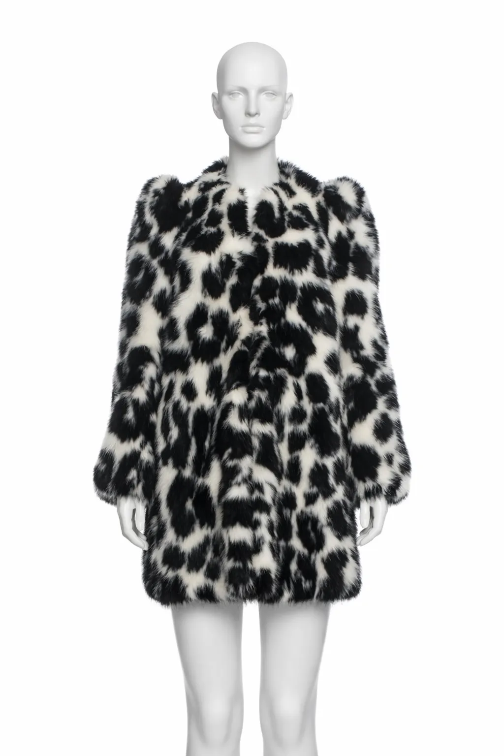 Marc Jacobs Faux Fur Dalmatian Coat