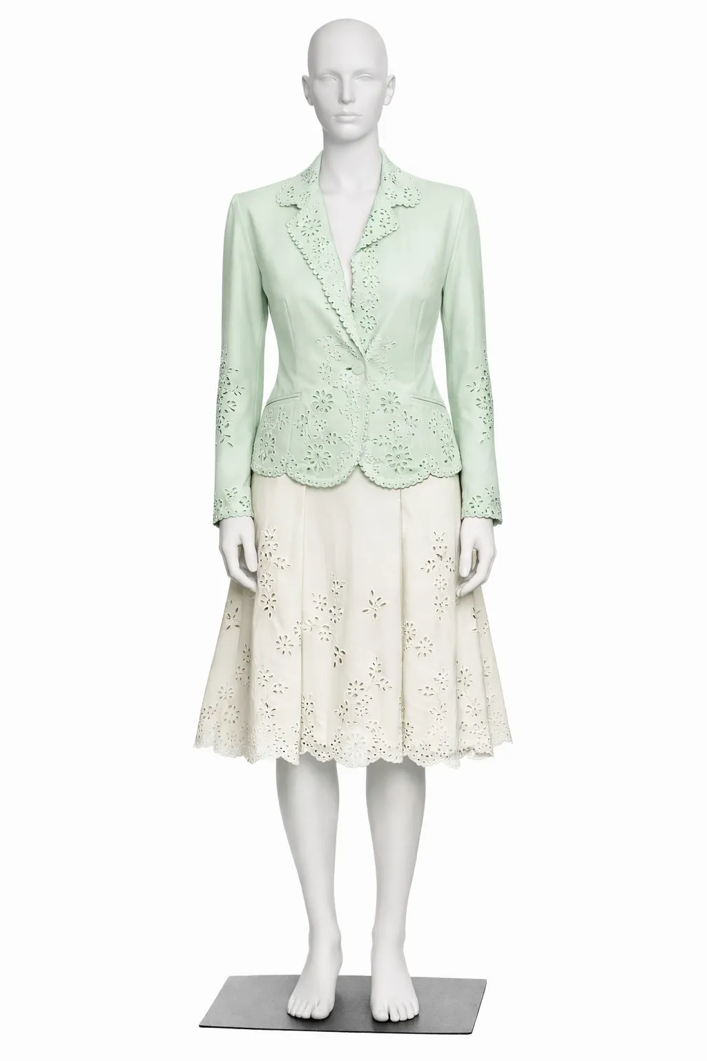 Alexander McQueen Laser-Cut Ensemble Spring/Summer 2005 