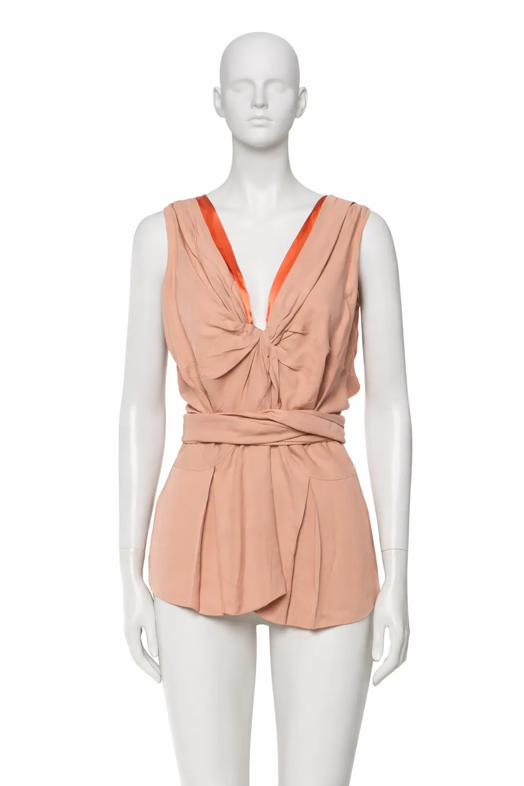 Prada Spring 2005 Pink Wrap Tank Top