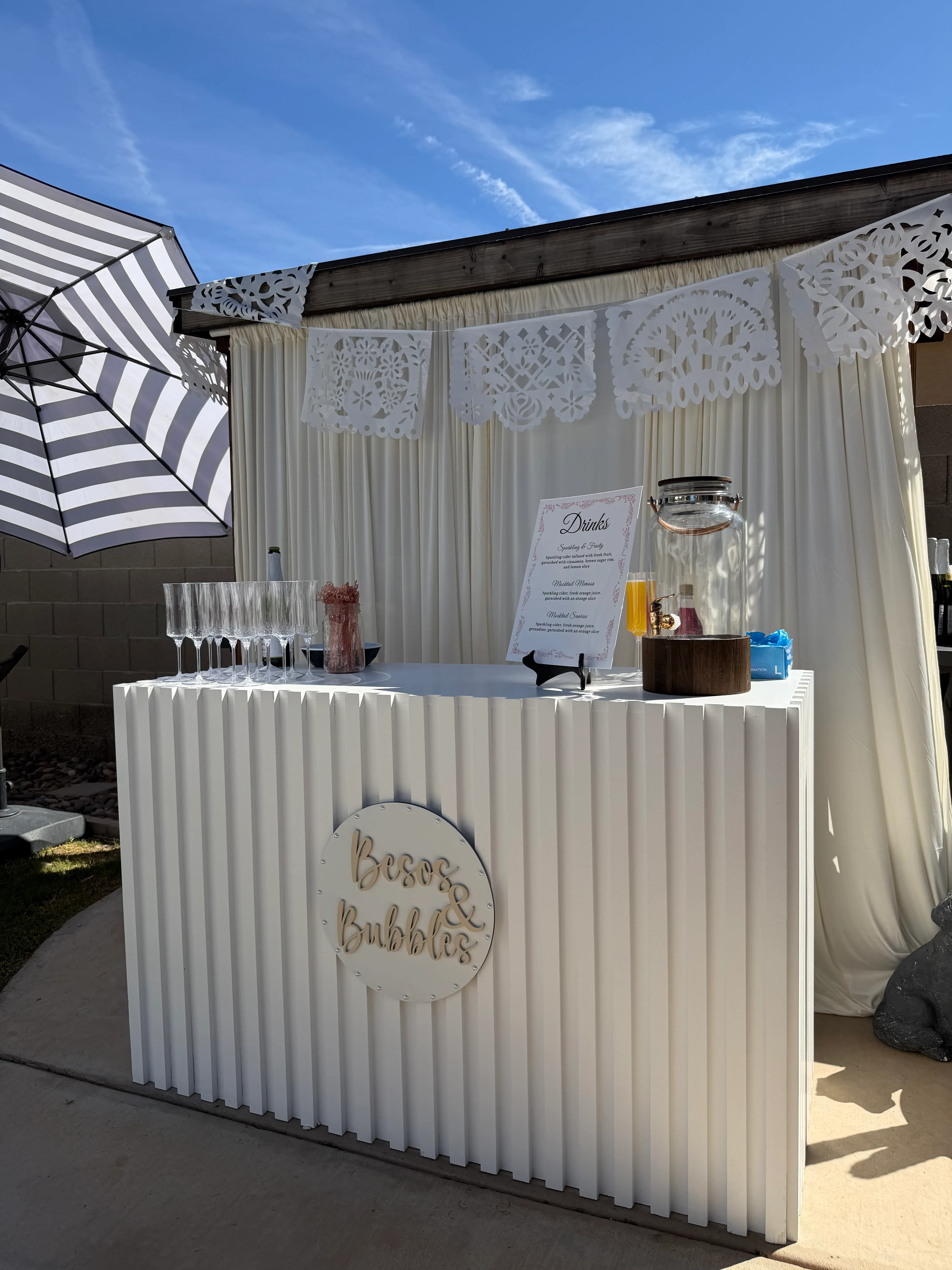 Fluted Drink Cart