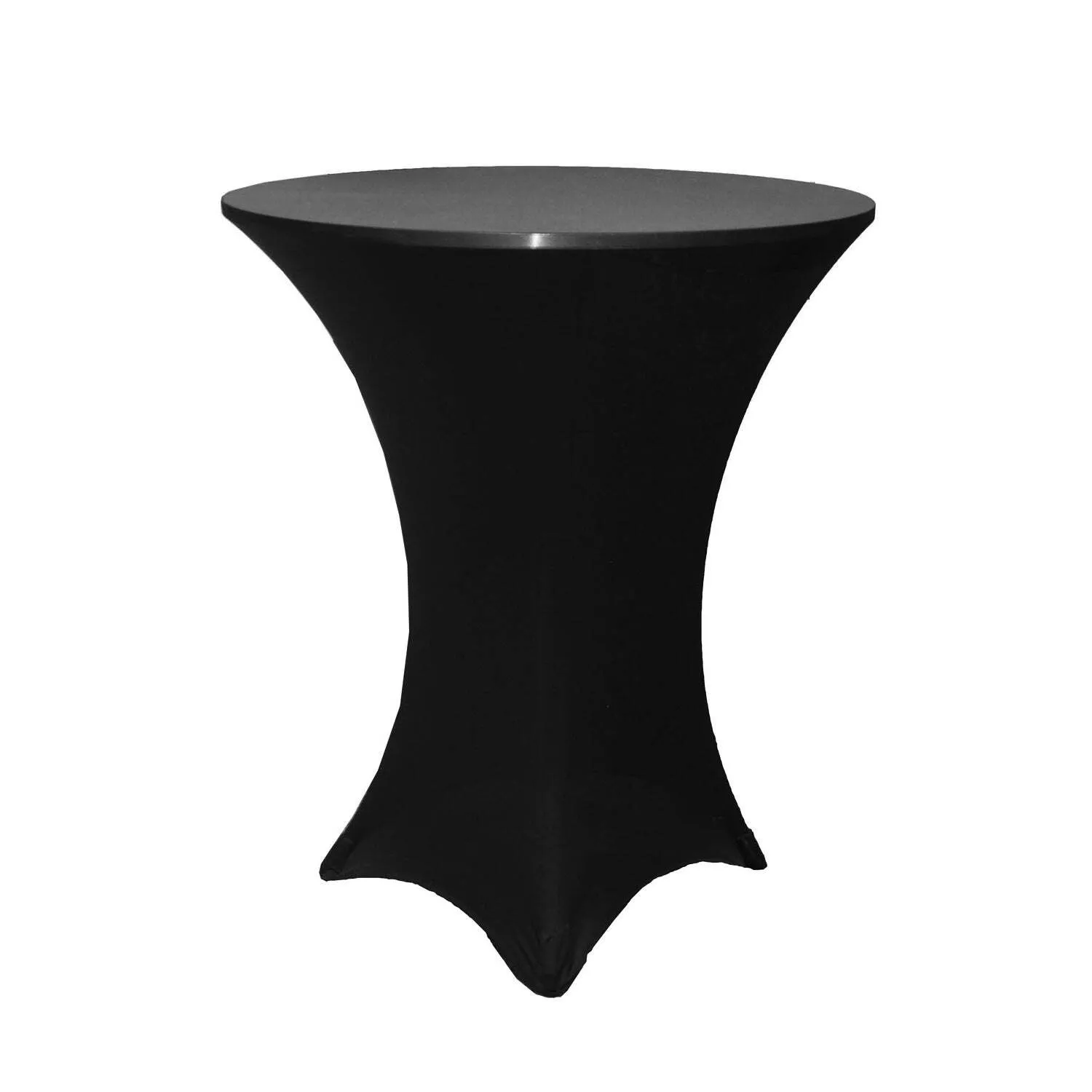 36" Cocktail Table Spandex Linen- BLACK