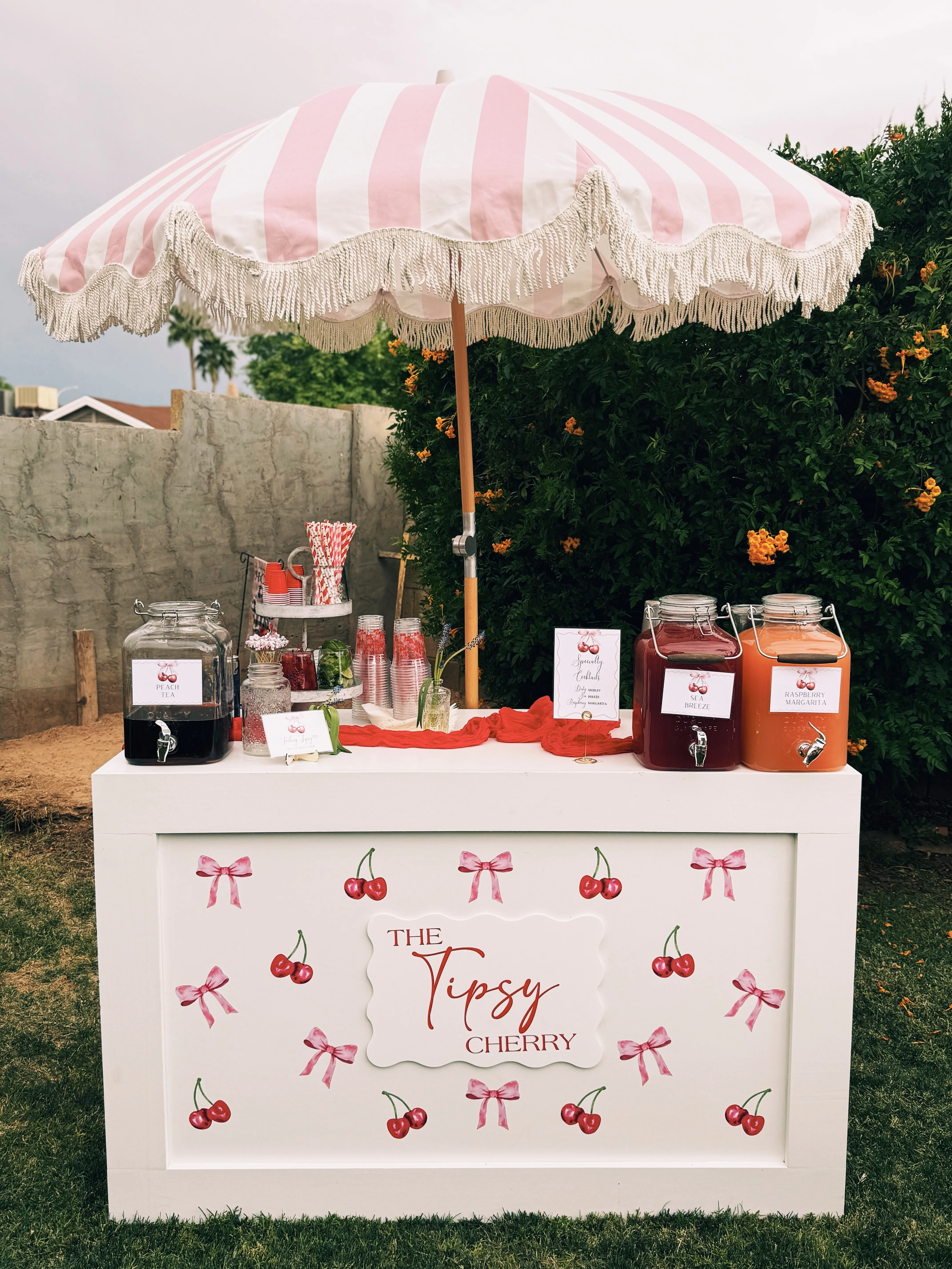 Square Frame Drink Cart