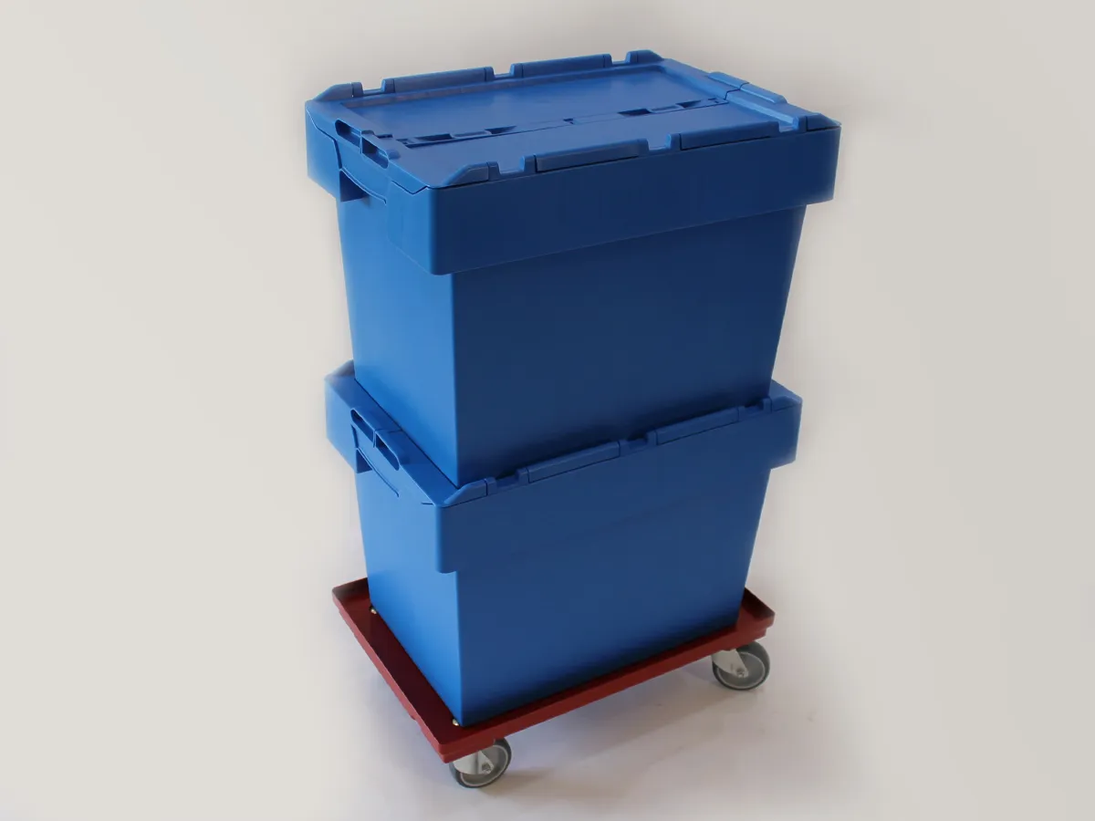 10 x Knusperkiste L + Rolluntersatz