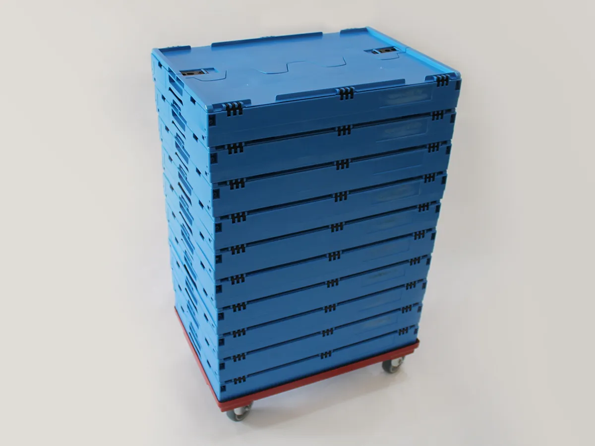 10 x Knusperkiste M  + Rolluntersatz