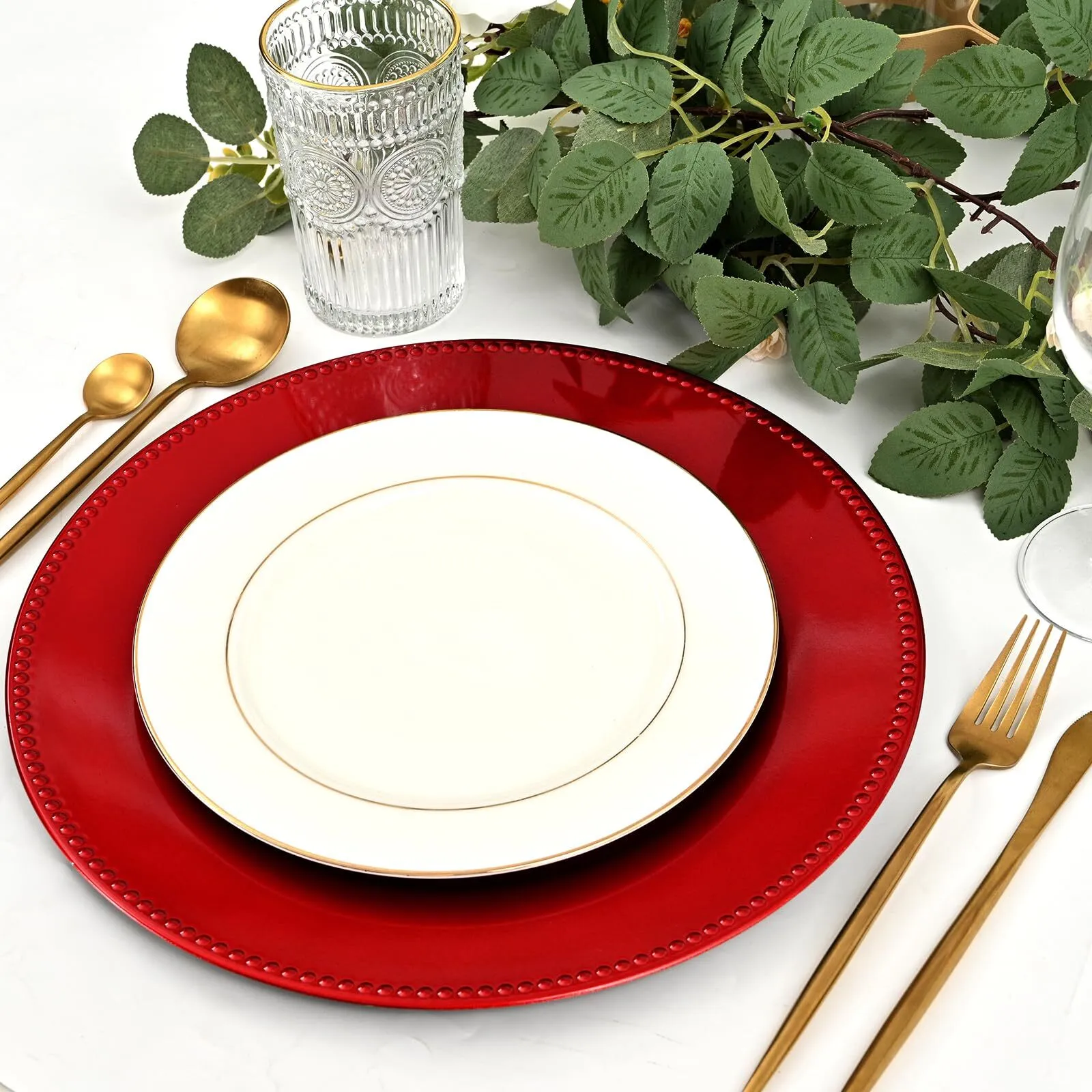 Red Charger Plates