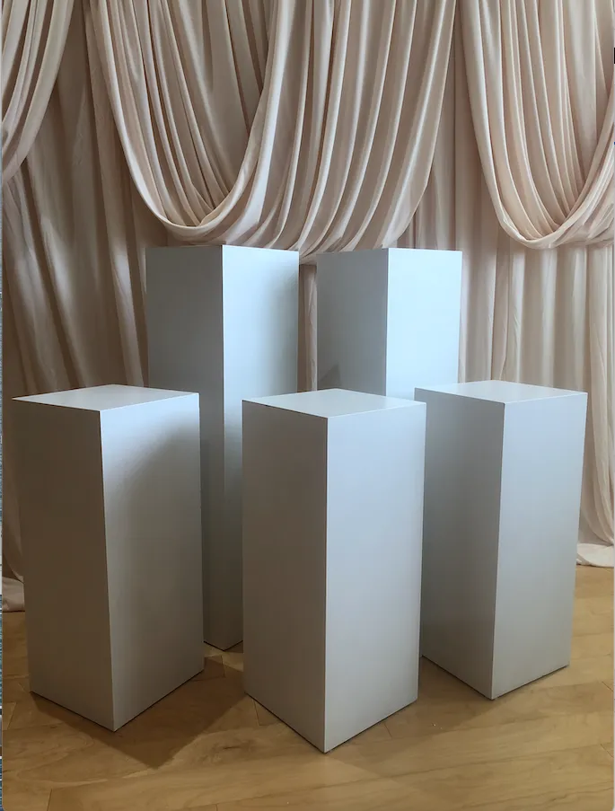 White Display Pedestals & Plinths