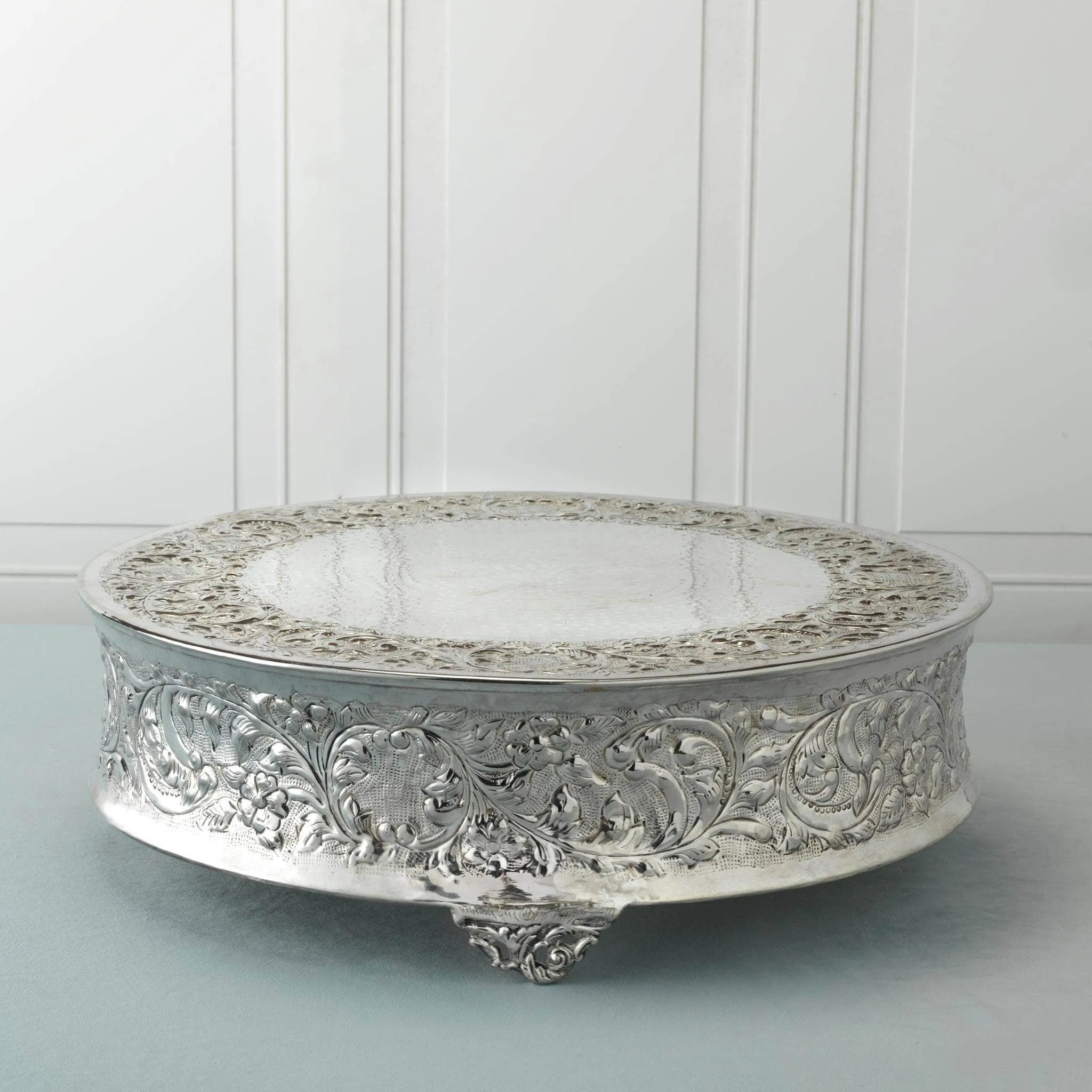 Elegant Silver Wedding Cake Stand