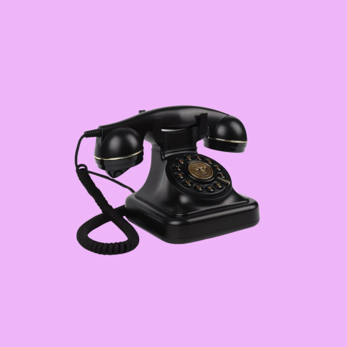 Elegant Black Audio Guestbook Phone