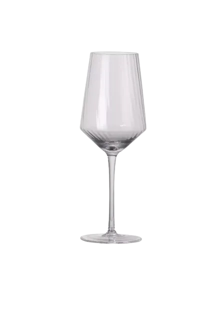 Ribbed Wine Glass