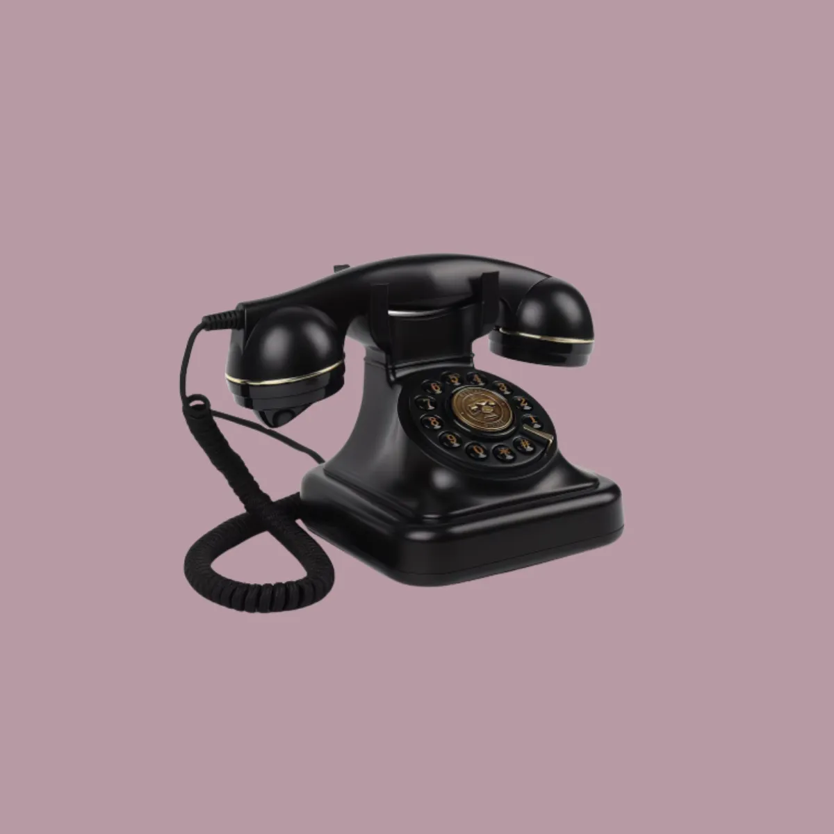 Elegant Black Audio Guestbook Phone