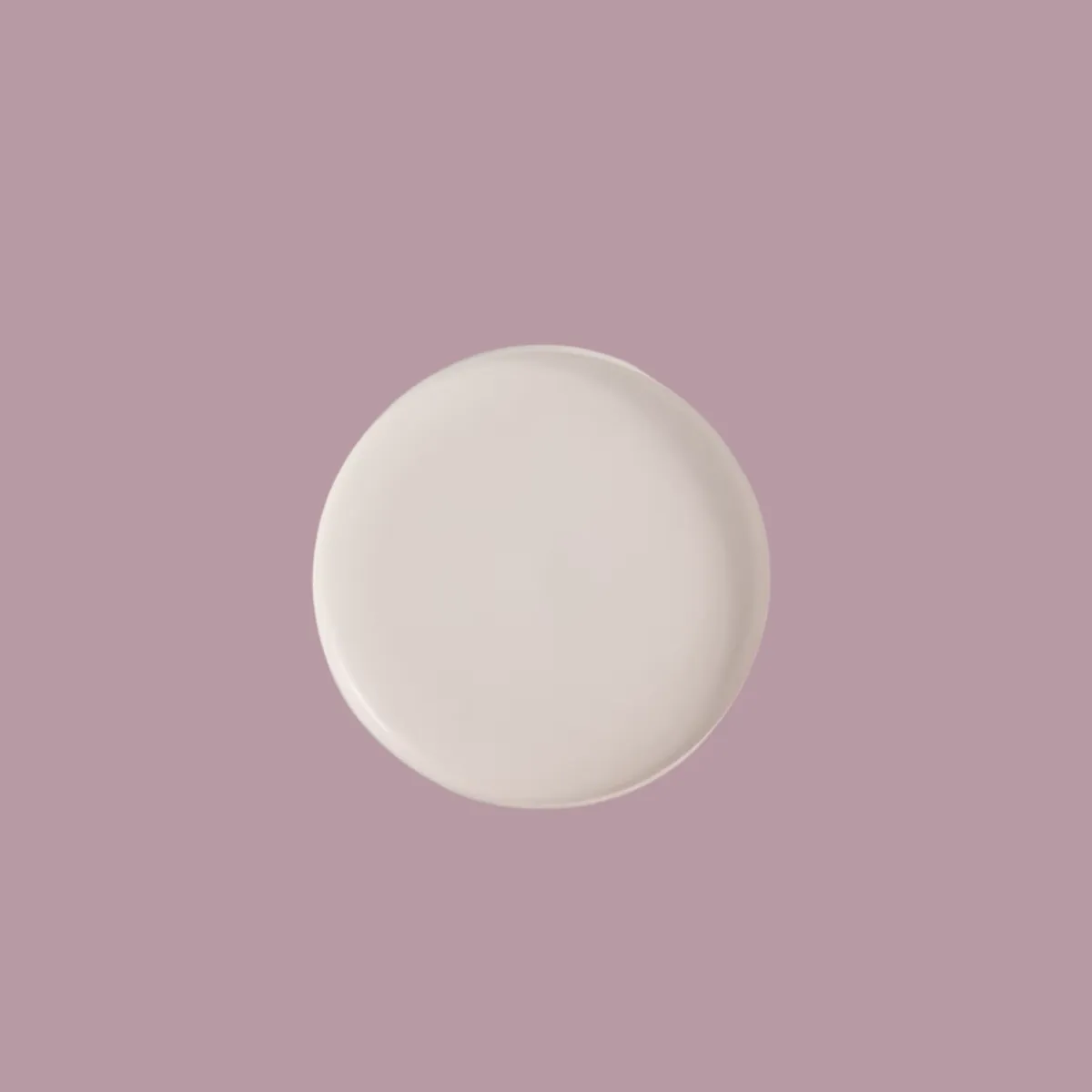 Beige Stoneware Dinner Plate