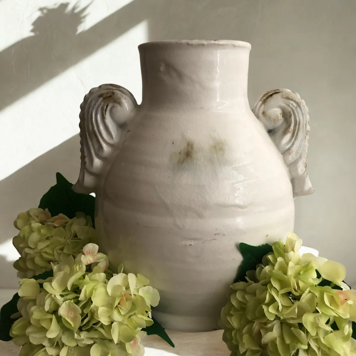 Angel Wing White Vase 