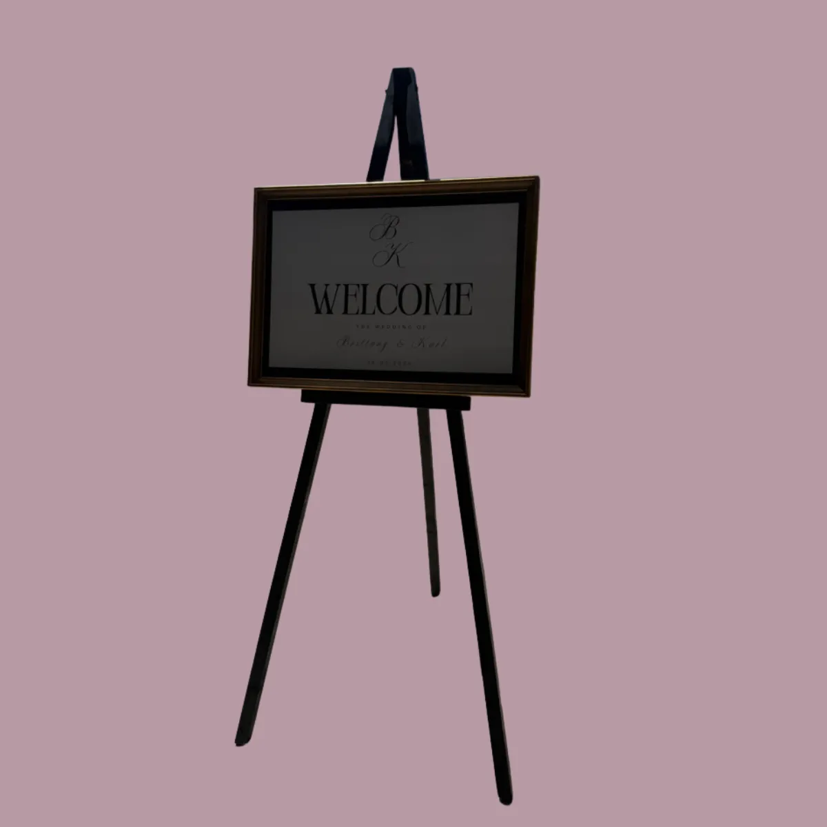 Rustic Black Extra Large Wooden Display Easel 