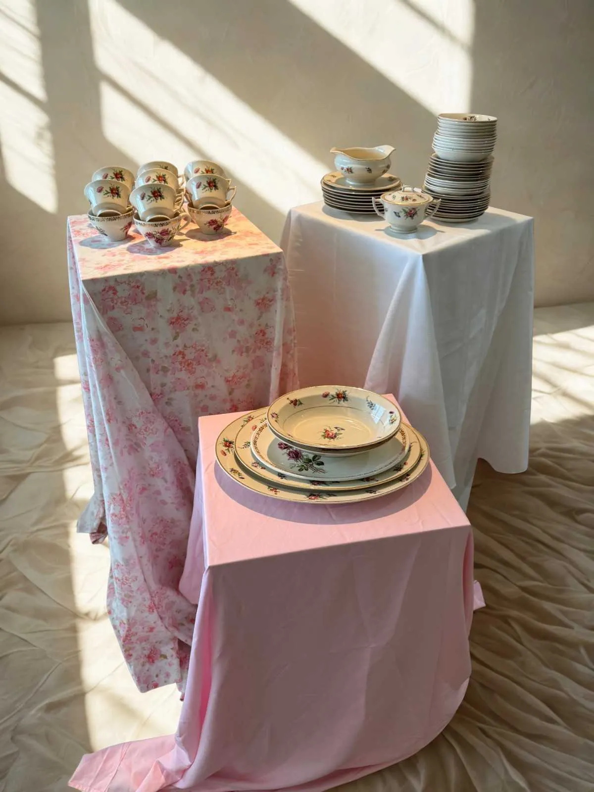 Mismatched China Tea Set