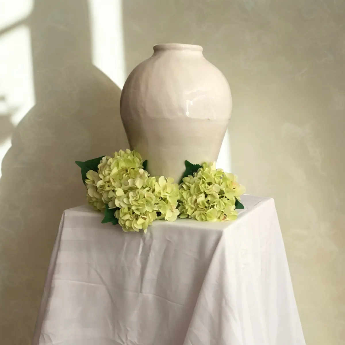 White Flower Vase