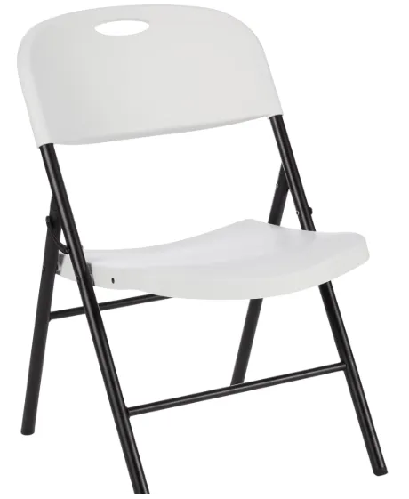 White folding chair