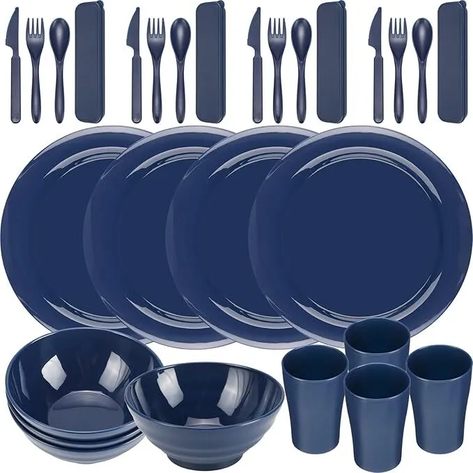 Camping Plate Set for 4 