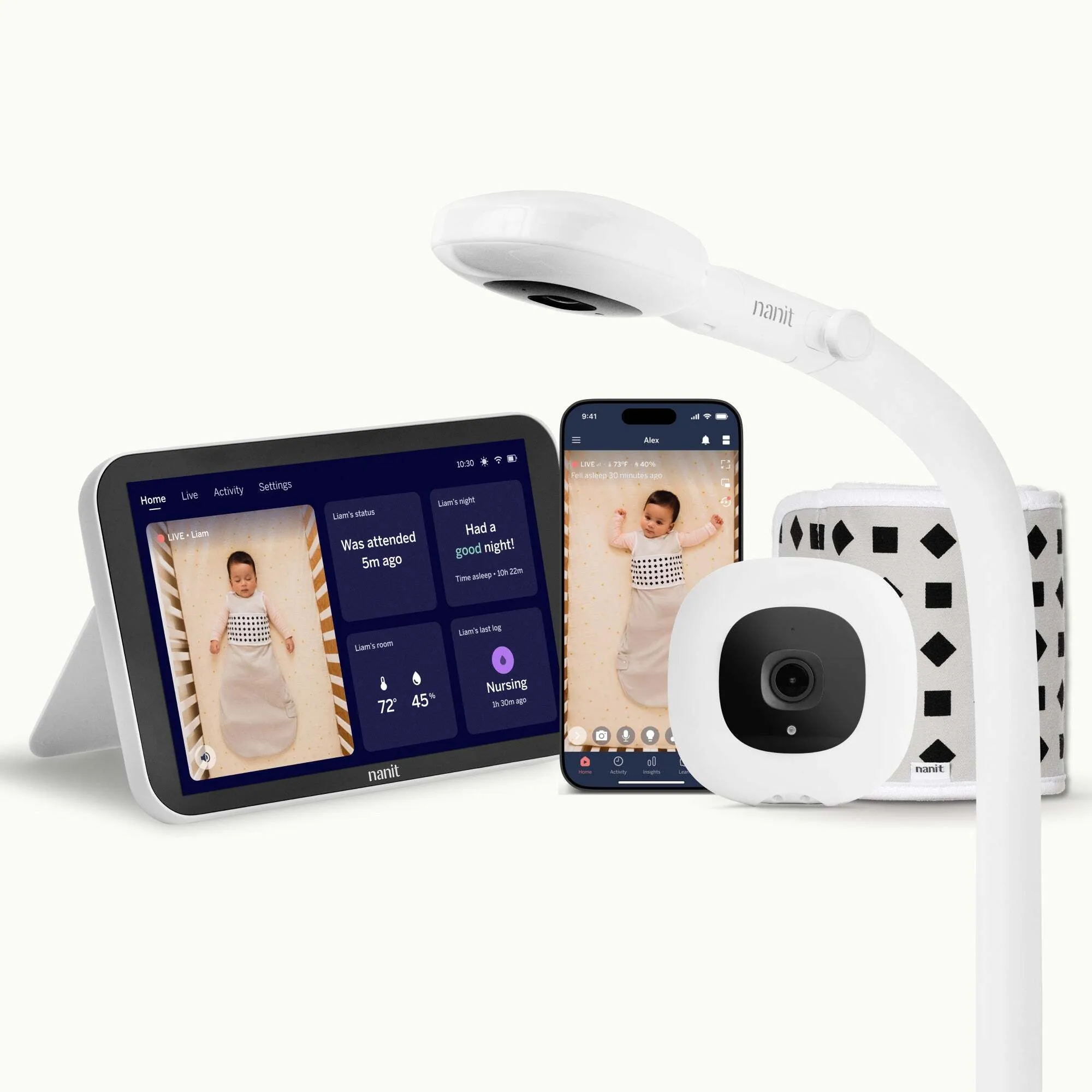 Nanit Pro Baby Monitor with Floor Stand