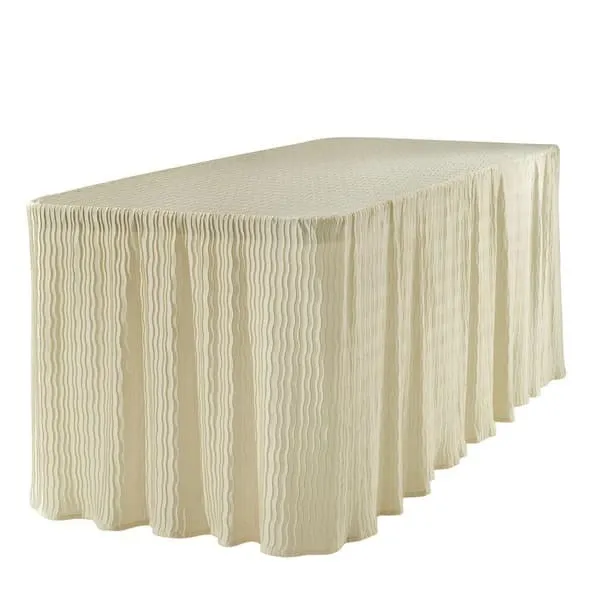 Full Length Rectangular with Textured Pleating (90"x156")