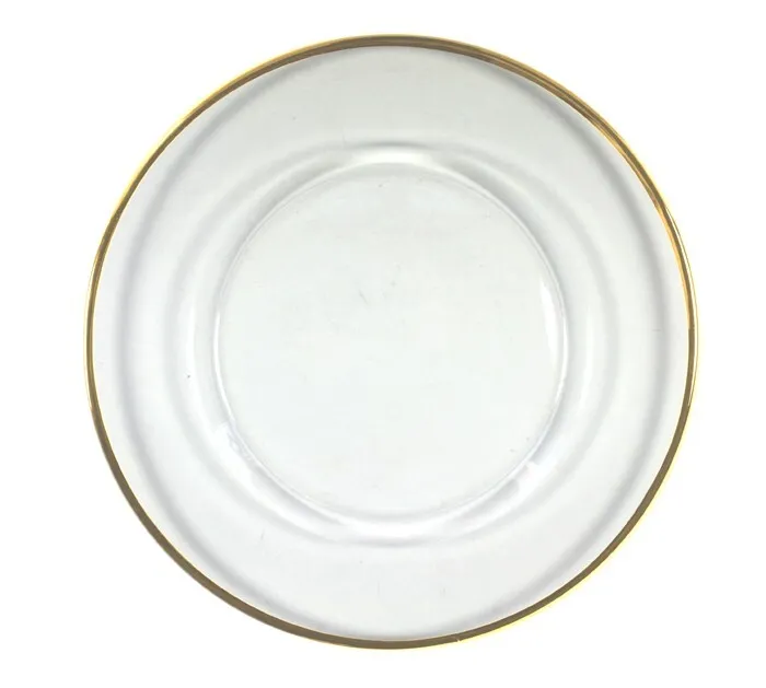 Gold Rim Glass Charger