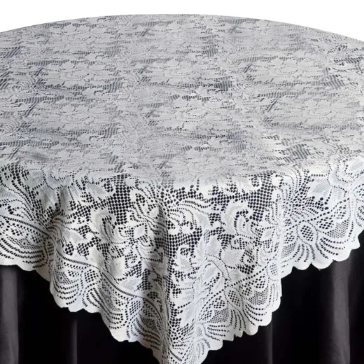 Ivory Lace Overlay 72" x 72"