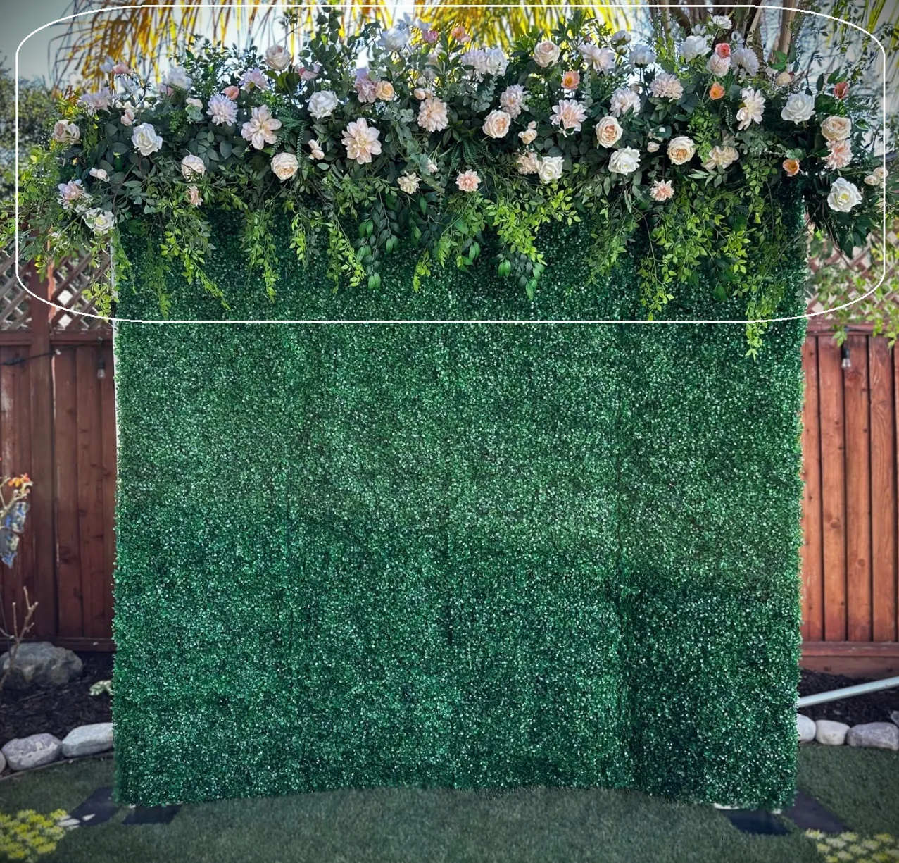 8ft Flower Arrangement Attachment for Backdrops or Arches (Attachment Only - Does Not Include Backdrop)