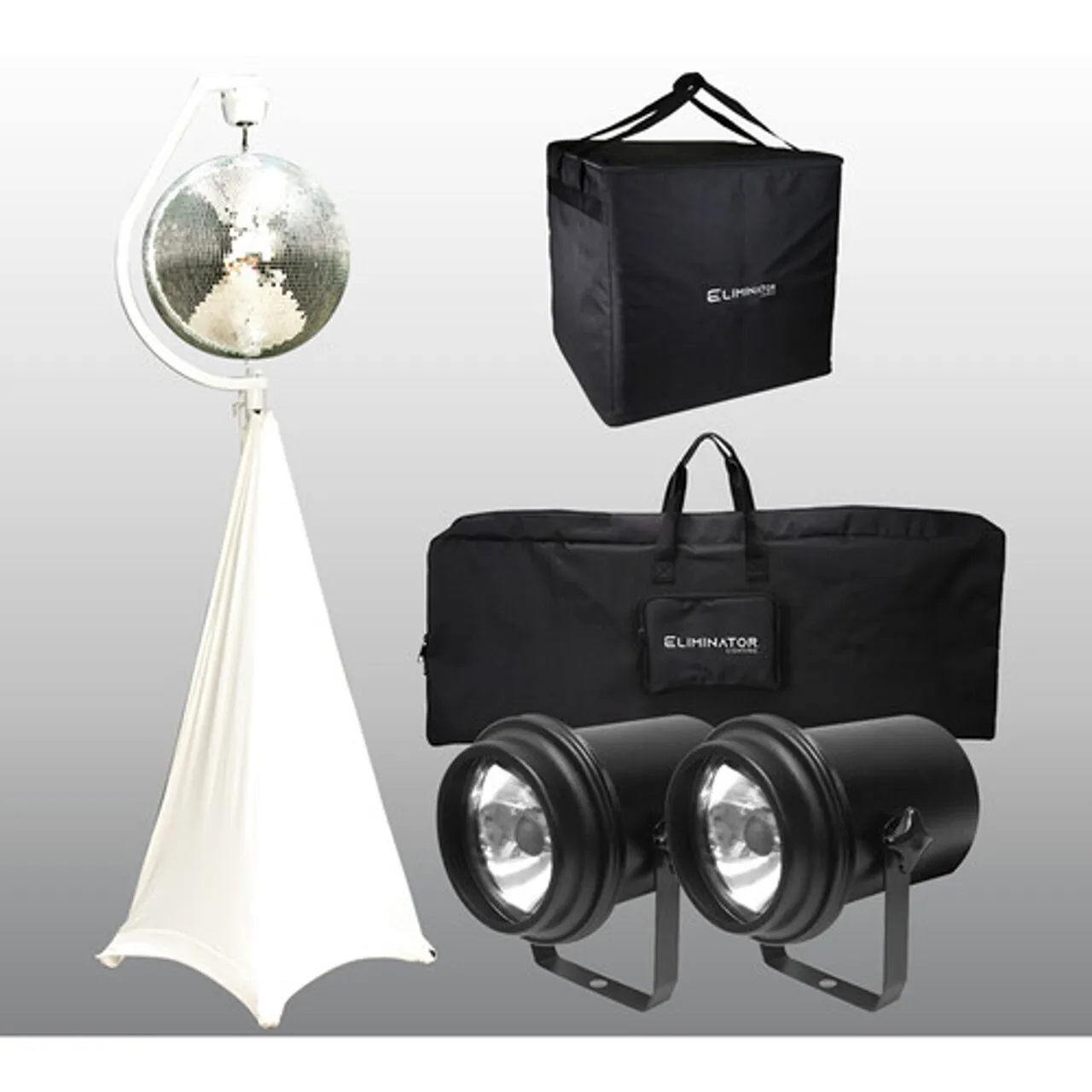 All in One Mirror Ball Lighting System
