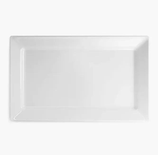 Large Rectangular Serving Tray - White