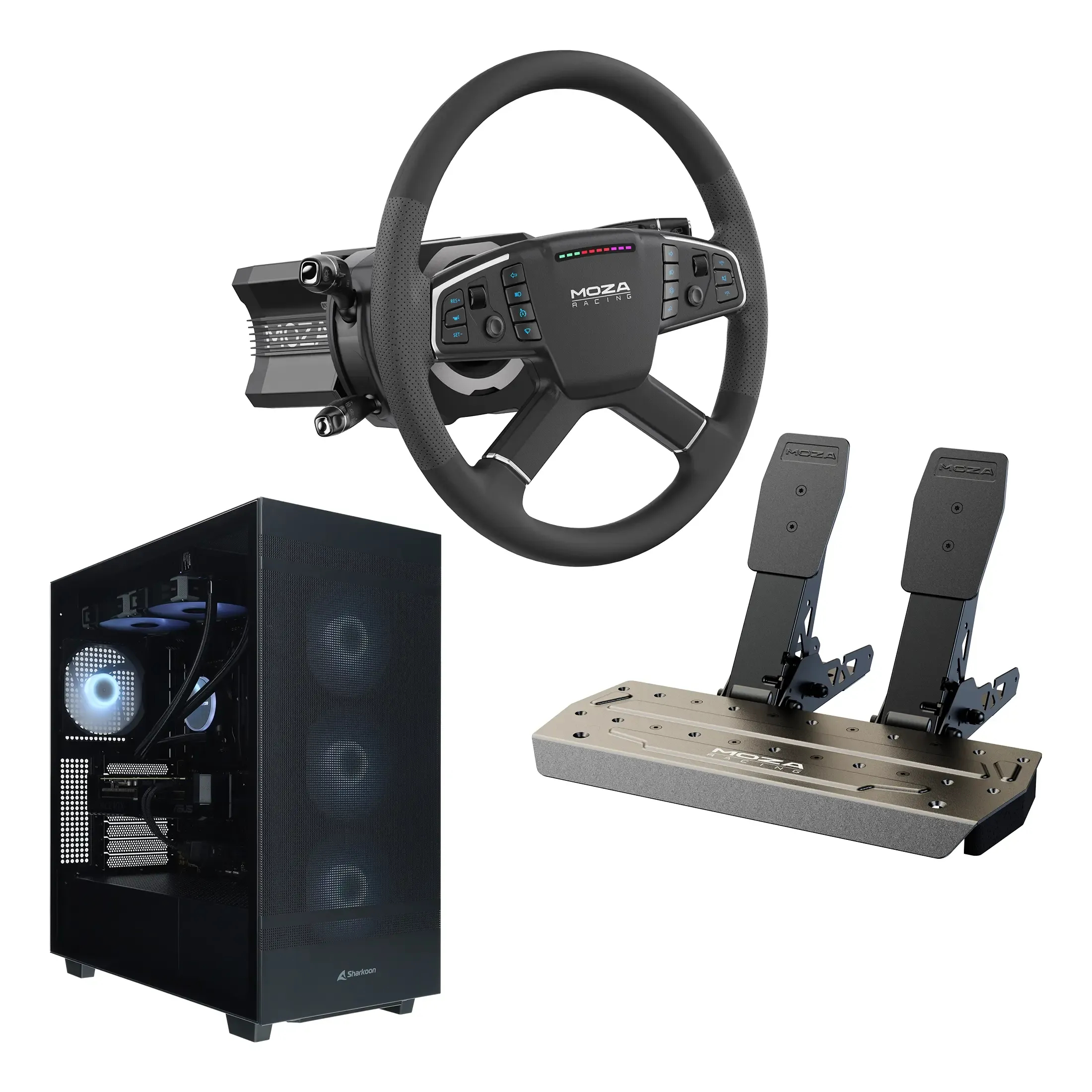 MOZA Truck Sim + Gaming pc bundel