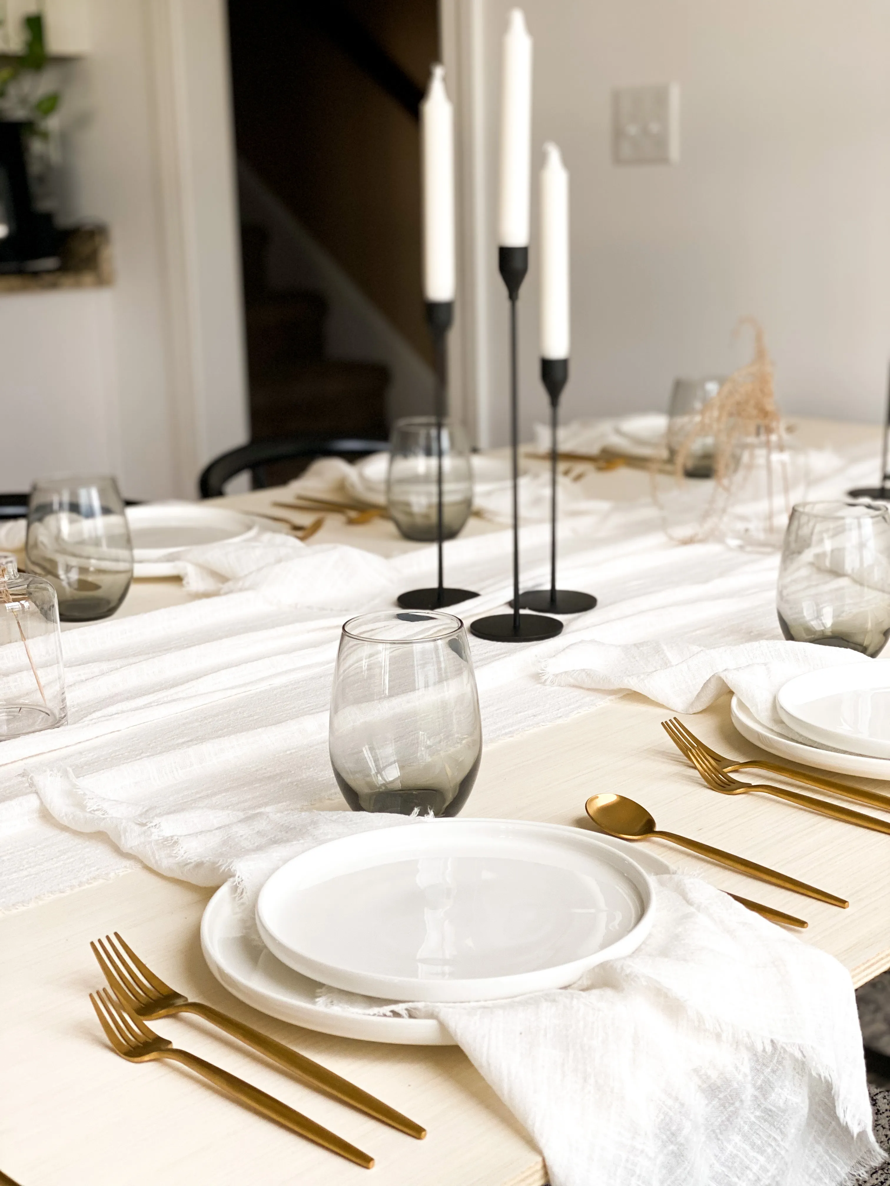 Black Taper Candle Holder