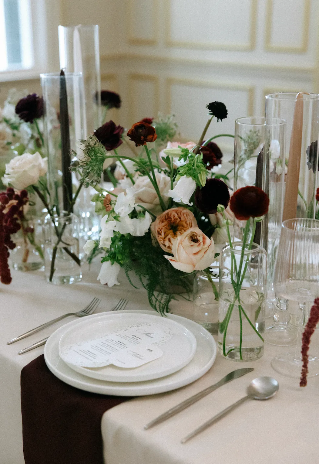 Burgundy Polyster Napkins 
