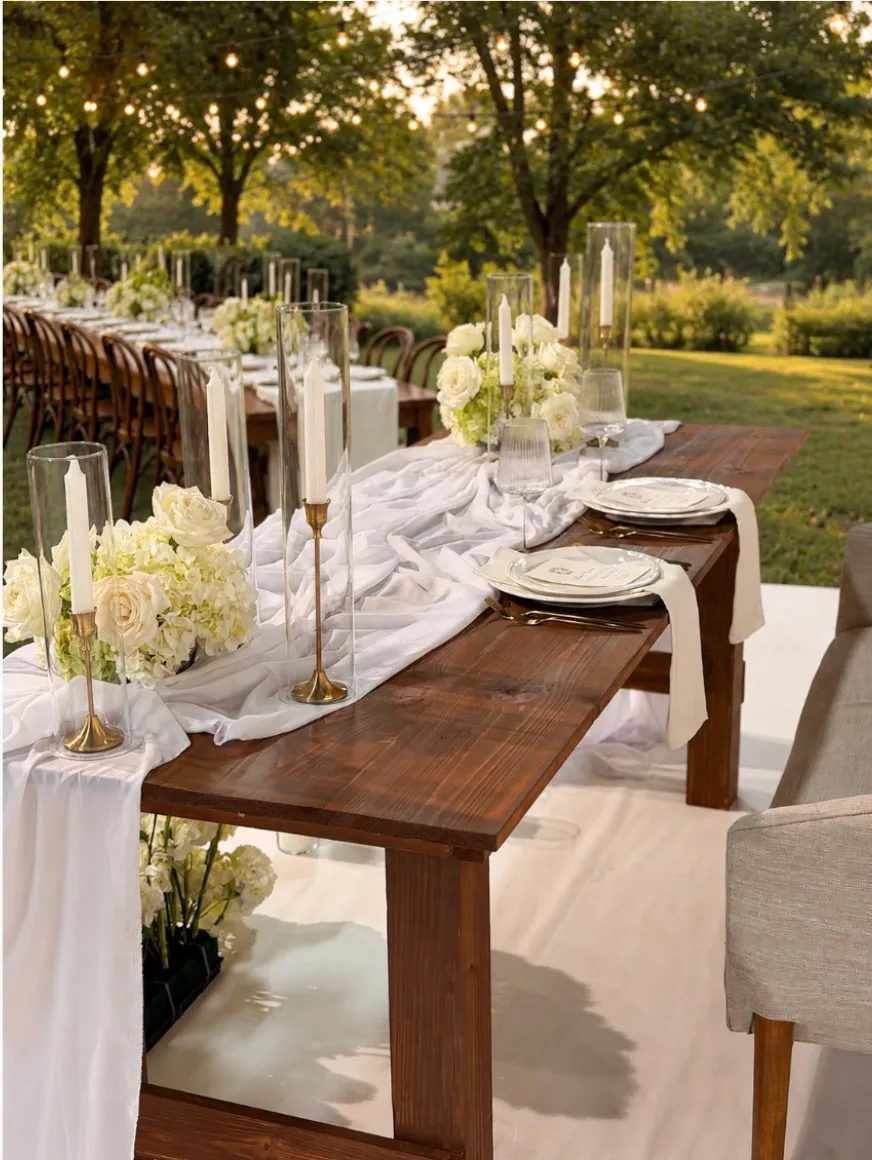 6ft Dark Wood Table